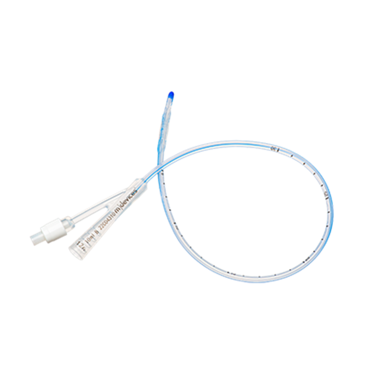 Mdevices 2Way Foley Catheter Standard Tip 40cm with 10ml 2Fr White