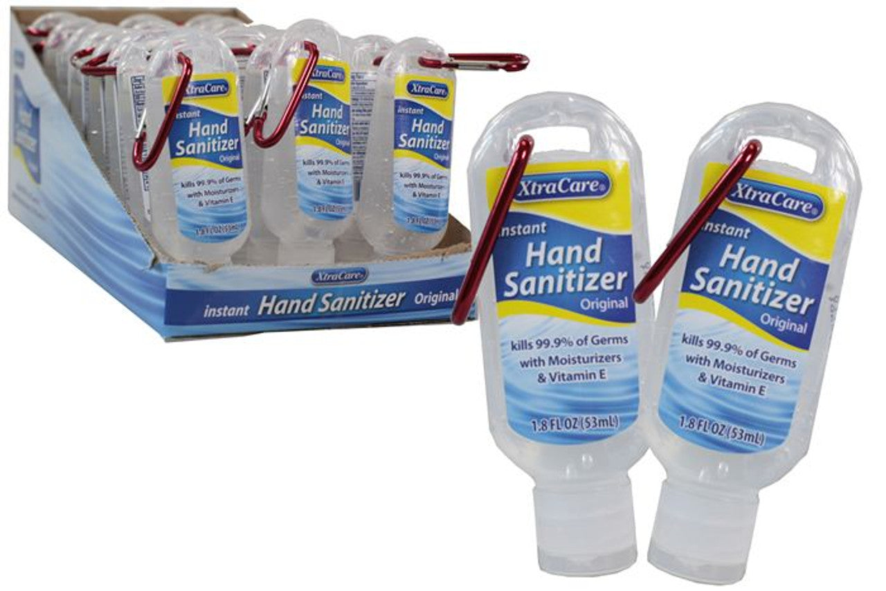 Xtra Care Hand Sanitizer 53ml Original. Kills 99% of Germs instantly. (2x Bottle With Clip pack)