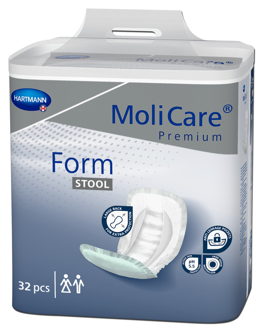 Molicare Premium Stool Packs 1295ml Absorbency (32pcs/Pack)