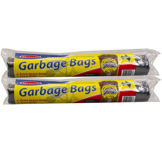 Garbage Bags 72 Litres (20 Bags/2 Rolls)