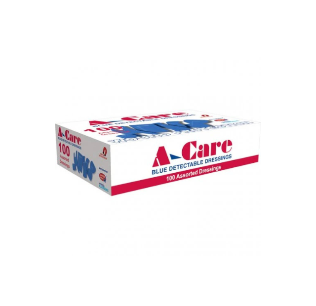 A-CARE Detectable Standard Strips 7.5 x 2.5cm. Wound Care(100/Box)