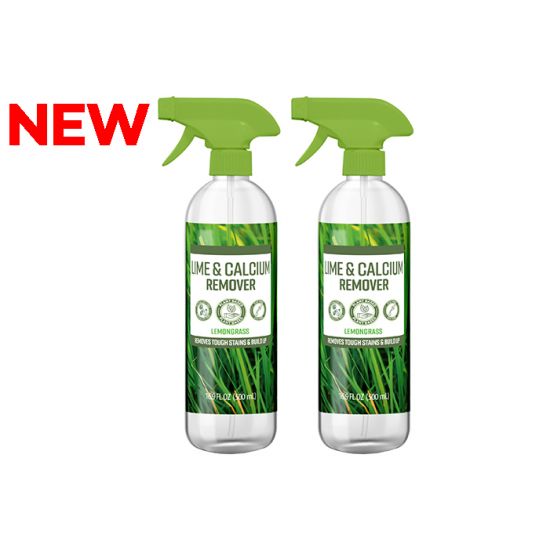 Eco Lime + Calcium Remover 500ml. Removes Stains and Build Up. (2xBottle Pack)