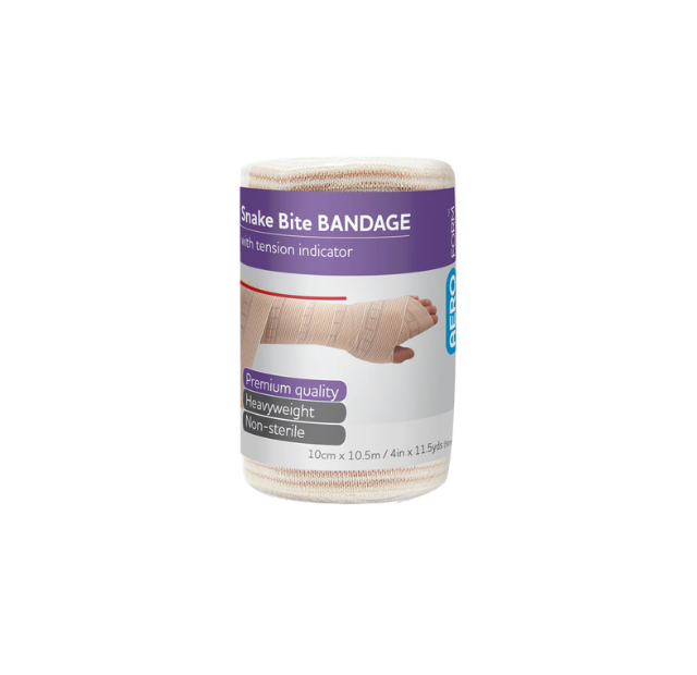 AEROFORM Snake Bite Bandage with Indicator 10cm x 10.5M Wrap (single wrap)