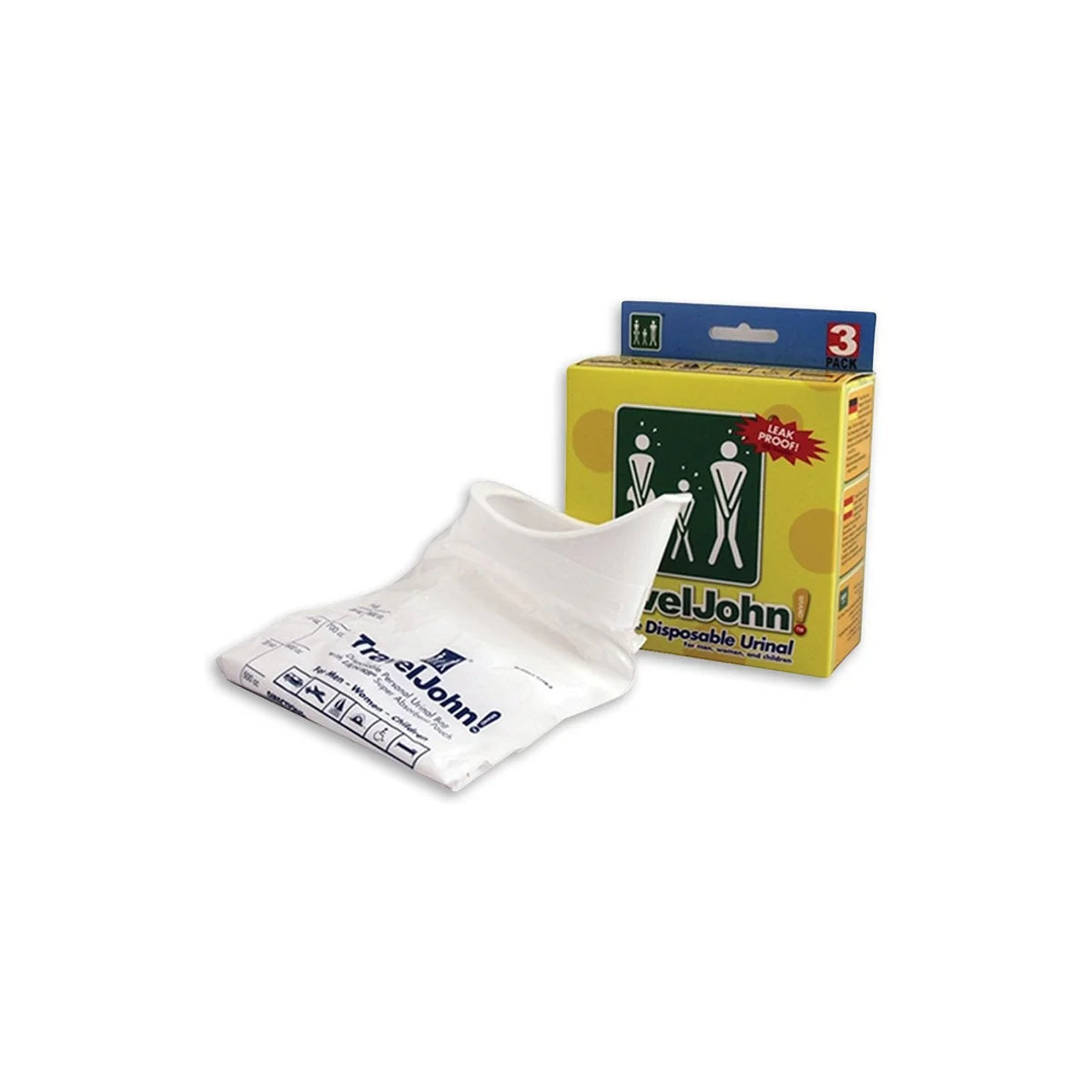 Abena Travel John Disposable Urinal Bag. Continence Care (Box of 3)