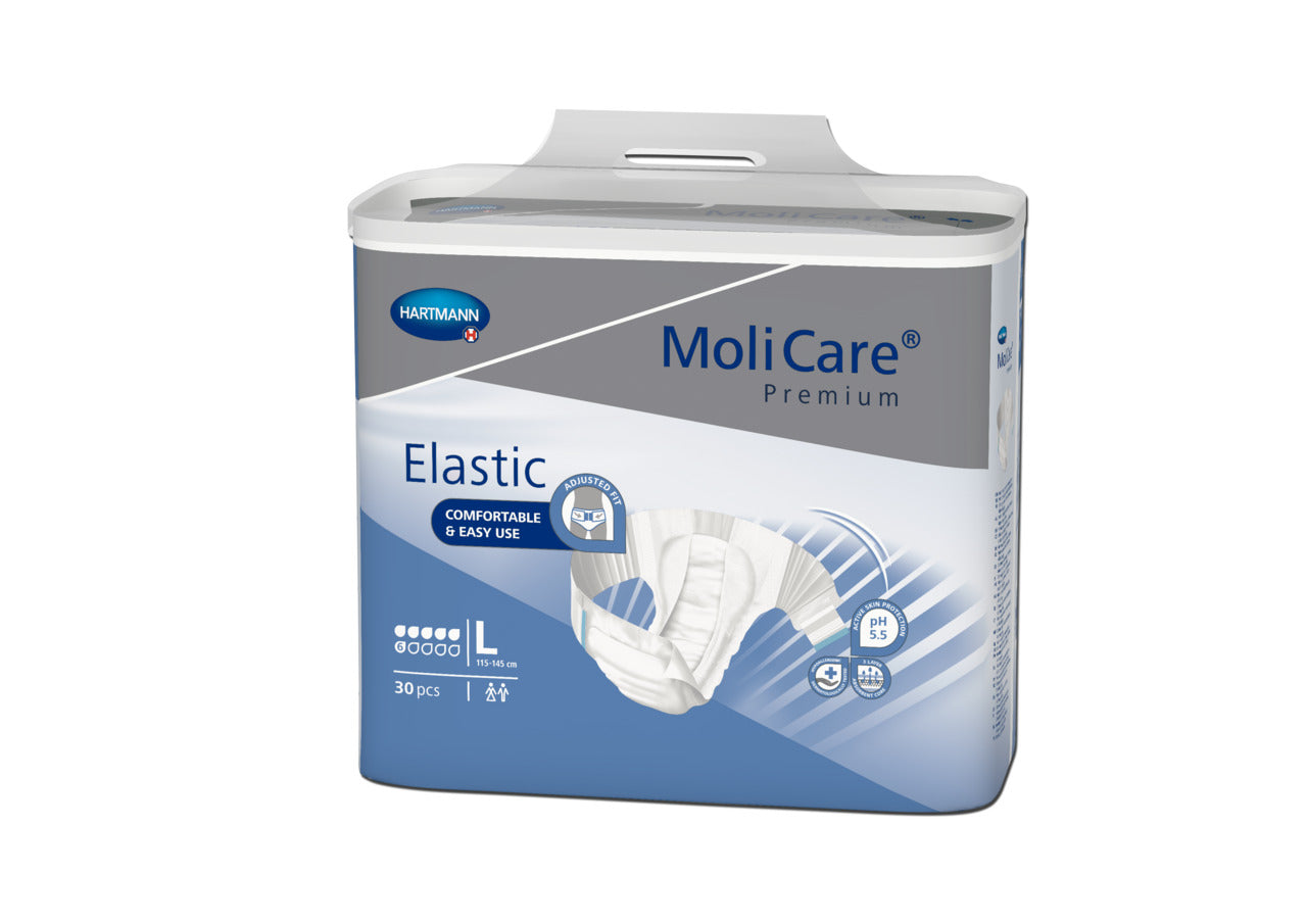 Molicare Premium Elastic Large 6 Drops 115cm - 145cm 2349ml (30pcs/Pack)