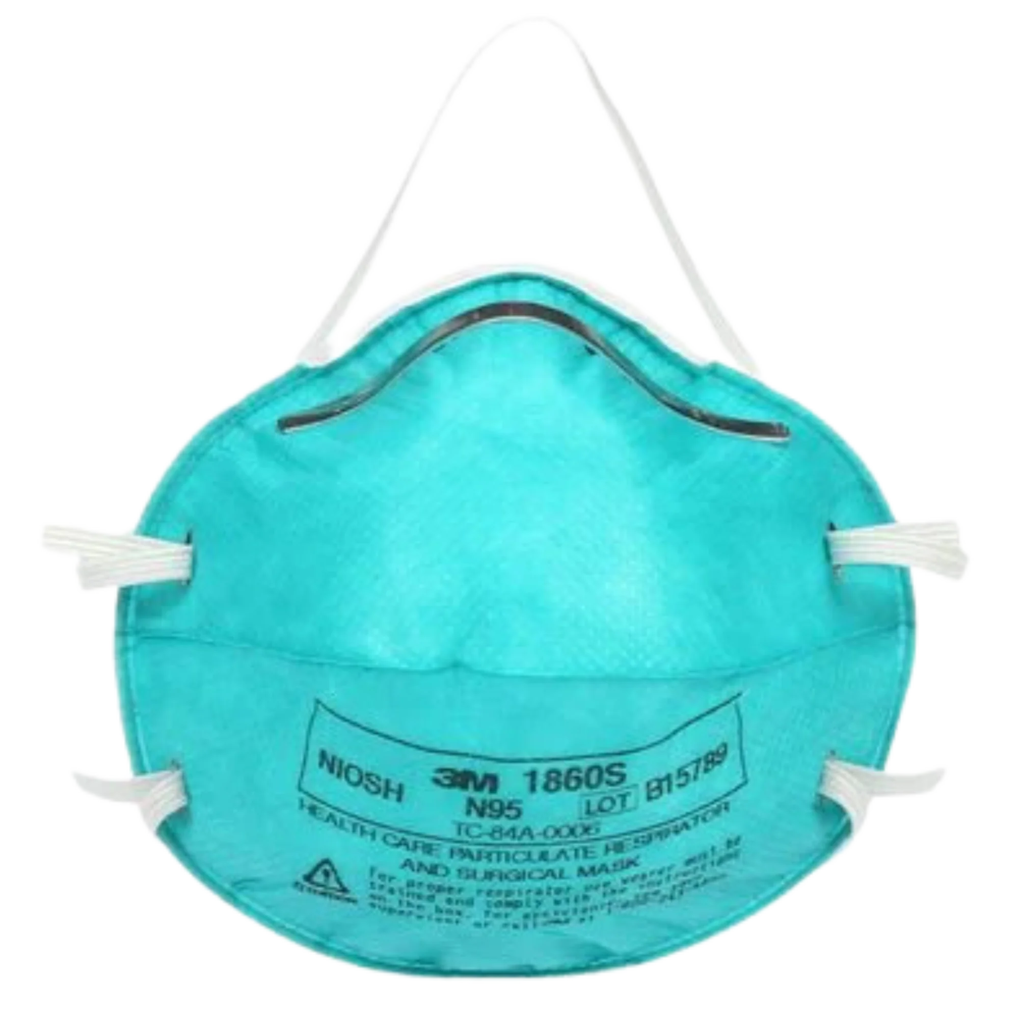 3M 1860 Cupped Teal Respirator - Small (1Box/20Masks)