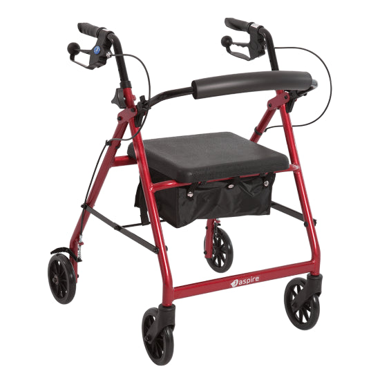 ASPIRE Classic 6' Mobility Seat Walker - Red